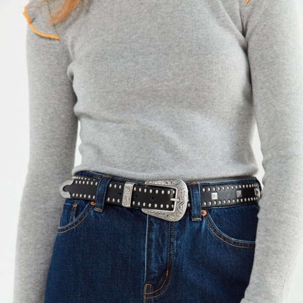 Urban Outfitters Studded Western Belt, Medium